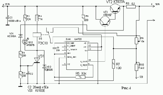 Электронные устройства на микросхеме LM723,